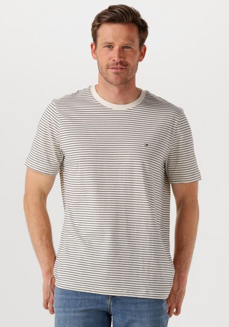 Ecru TOMMY HILFIGER T-shirt ESS SEASONAL REG FIT SOLID TEE - large