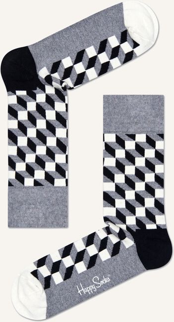 Grijze HAPPY SOCKS Sokken FILLED OPTIC Grijze HAPPY SOCKS Sokken FILLED OPTIC - large