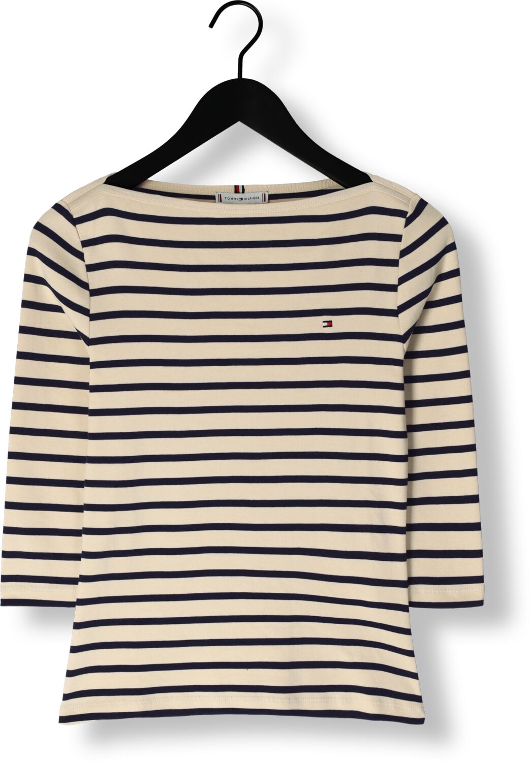 TOMMY HILFIGER Dames Tops & T-shirts Slim Cody Boat-nk 3 4slv Wit