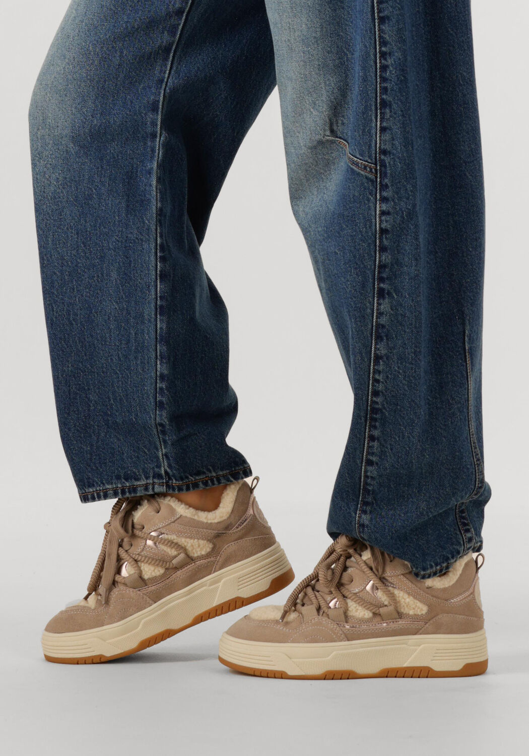 Beige STEVE MADDEN Lage sneakers BOOMER-F - large