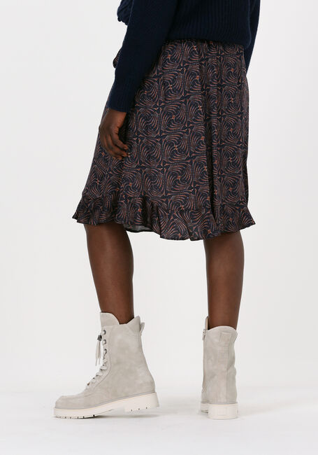 Blauwe SUMMUM Midirok SKIRT ART DECO PRINT - large