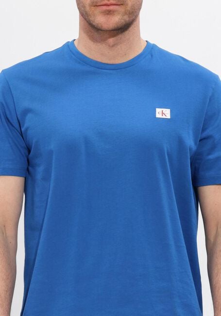Blauwe CALVIN KLEIN T-shirt SS BADGE 30S JERSEY CLASSIC TEE - large