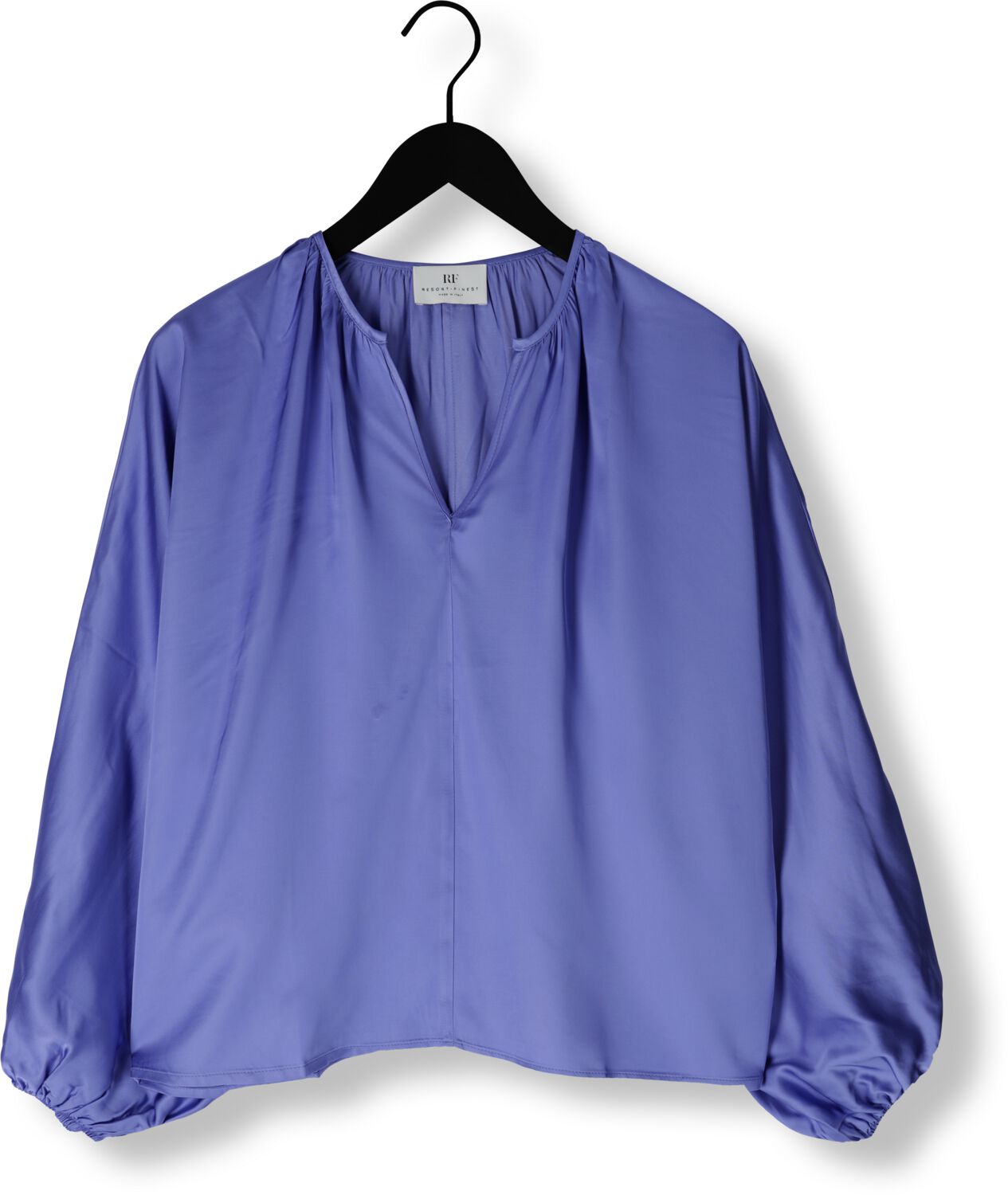 RESORT FINEST Dames Blouses Satin Balloon Blouse Lila