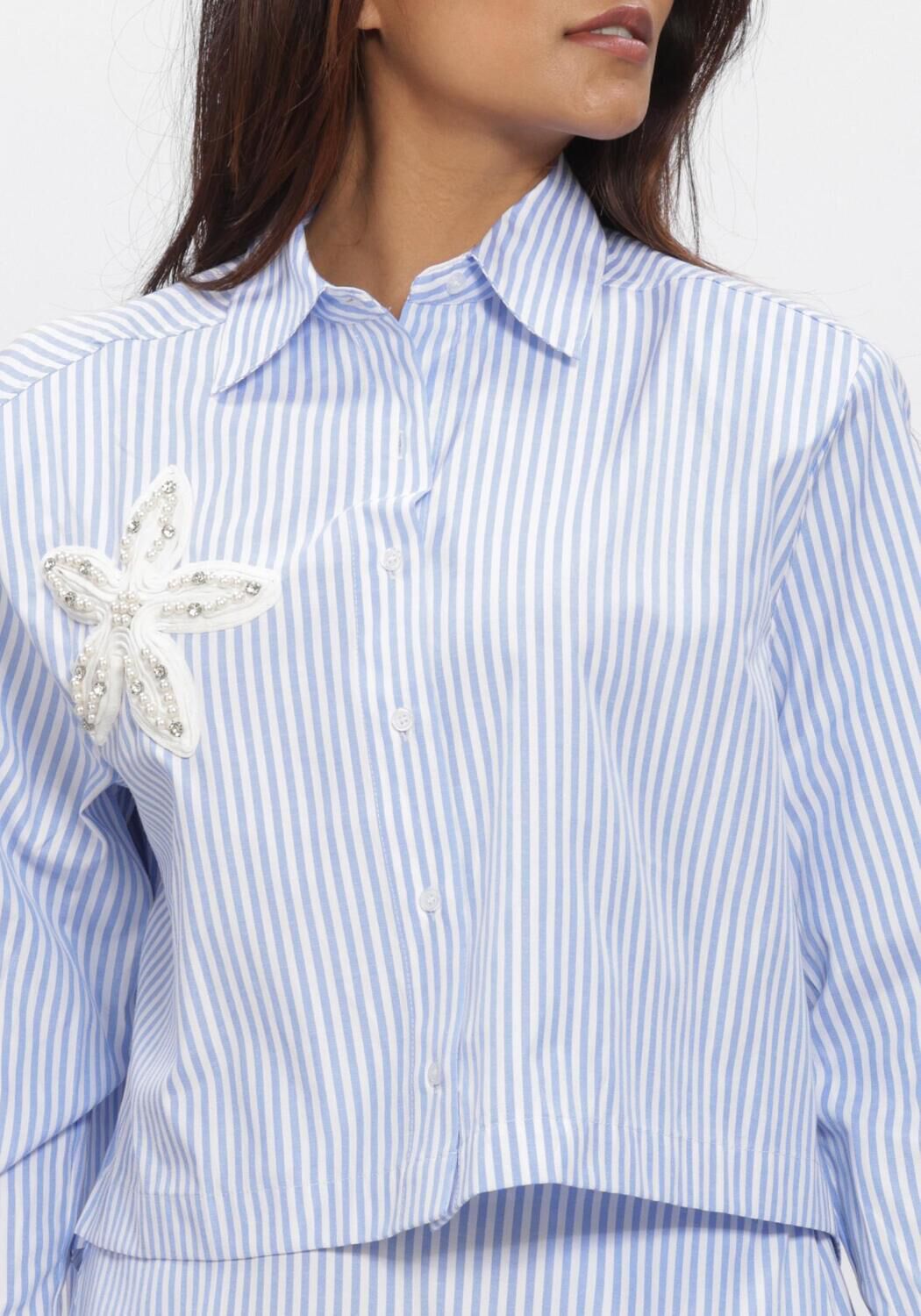 Lichtblauwe NOTRE-V Blouses NV-HERMELINDA - large