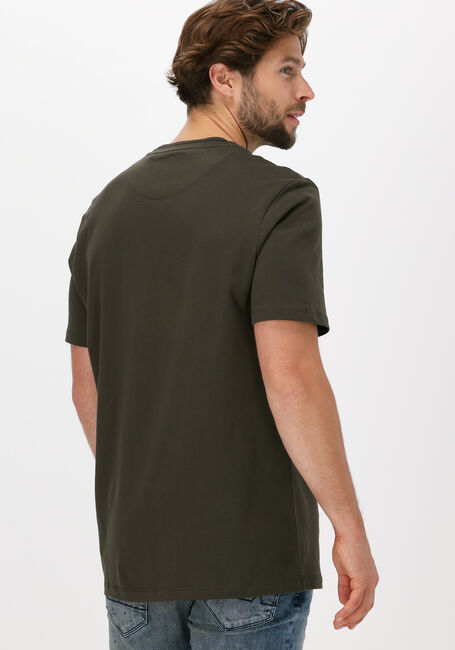 Groene LYLE & SCOTT T-shirt TIPPED T-SHIRT - large