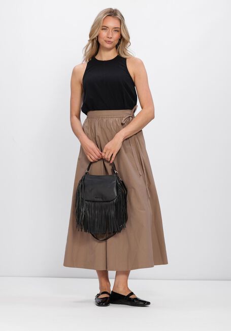 Zwarte SELECTED WOMEN Top SLFLUISA SL LINEN BLEND TOP - large