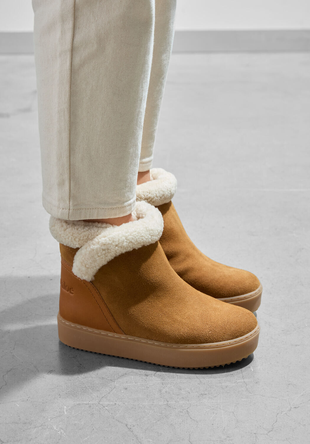 Bruine SEE BY CHLO&Eacute; Enkelboots JULIET - large