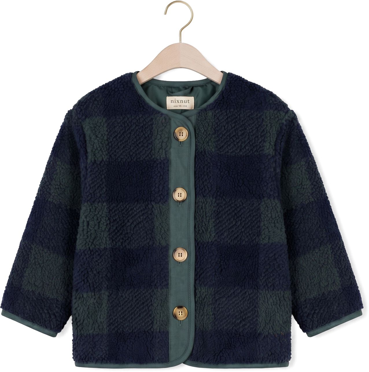 NIXNUT Jongens Jassen Check Jacket Donkerblauw