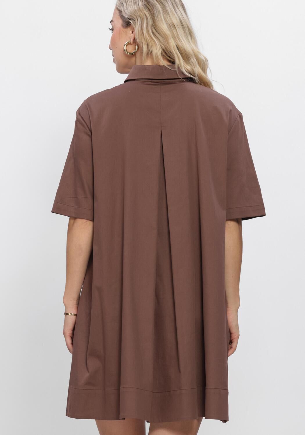 Est'seven Dames Jurken Beyza Dress - Bruin, foto 3