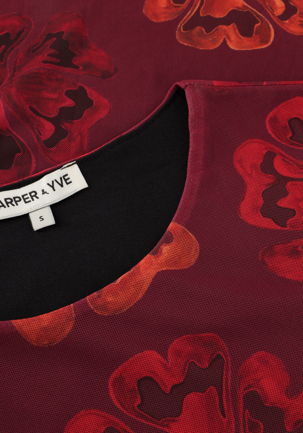 Bordeaux HARPER & YVE Mini jurk JOLIE-DR - large