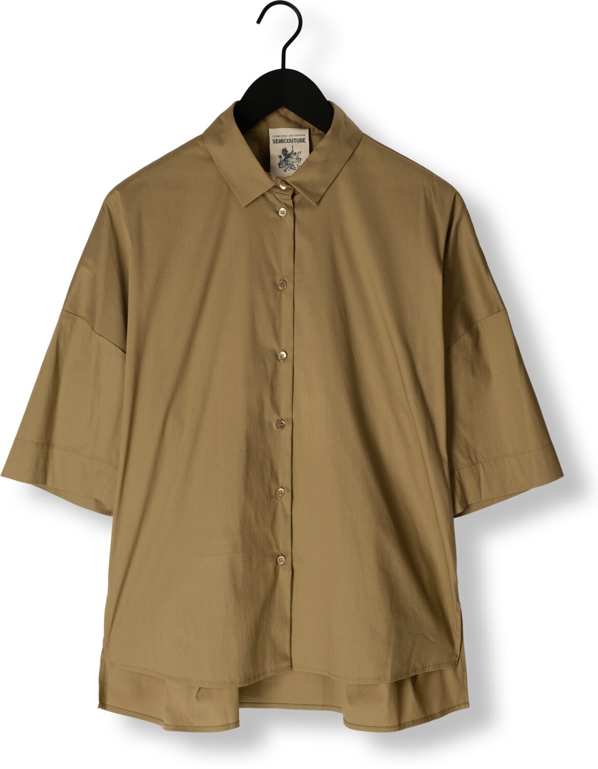 SEMICOUTURE Dames Blouses S4sk02 Shirt Olijf