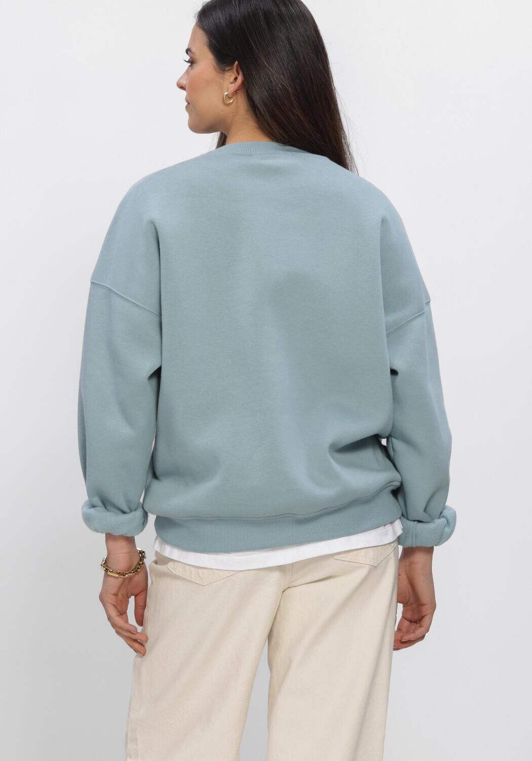 Lichtblauwe MODSTR&Ouml;M Sweater PAULAMD SWEAT - large