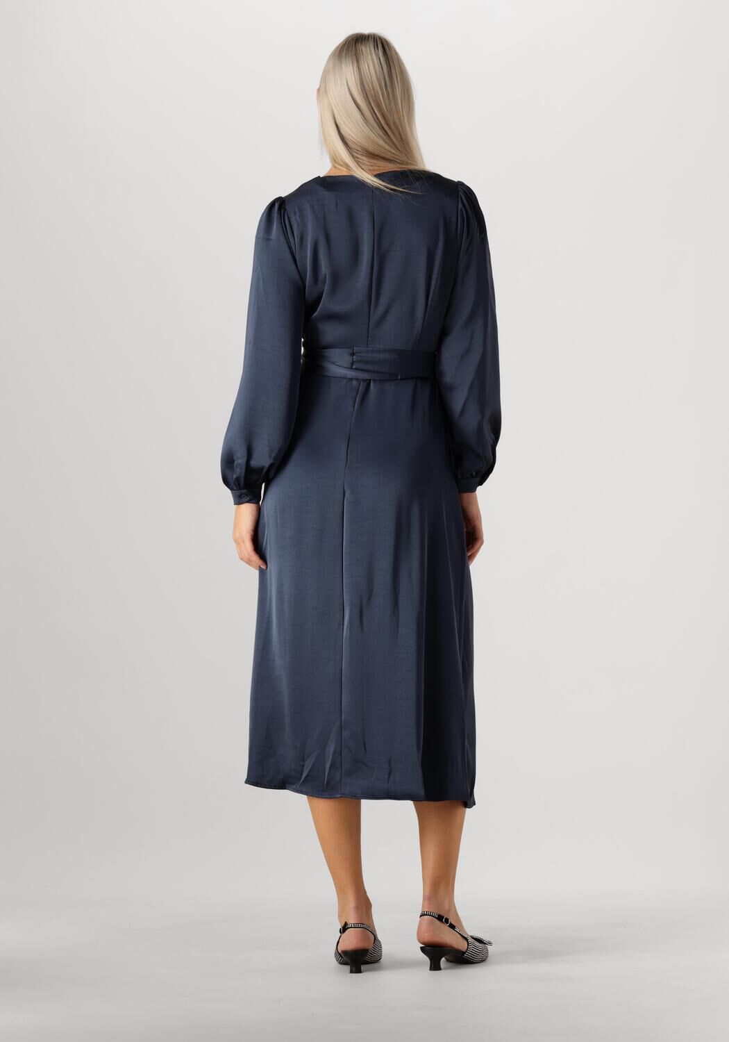 NEO NOIR Dames Jurken Rimini Heavy Sateen Dress Donkerblauw