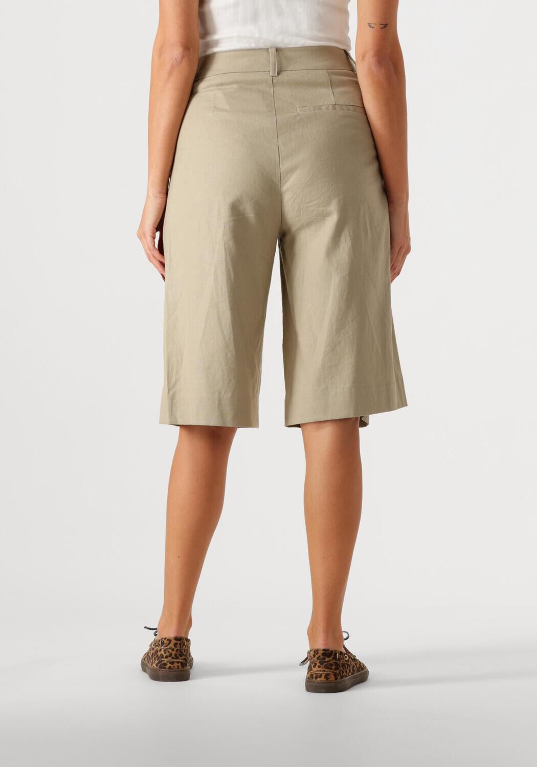 GESTUZ Dames Broeken Gzizza Linen Mw Short Groen
