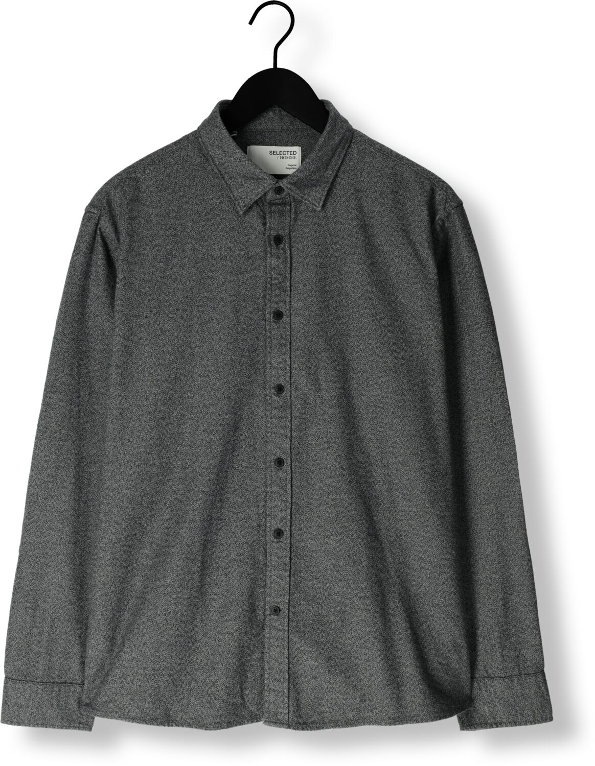 SELECTED HOMME Heren Overhemden Slhreg-owen Flannel Mix Shirt Donkerblauw