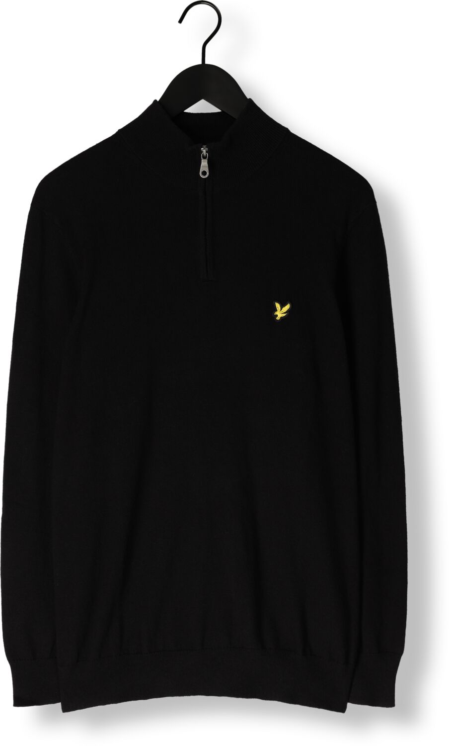 LYLE & SCOTT Heren Truien & Vesten Cotton Merino Quarter Zip Jumper Zwart