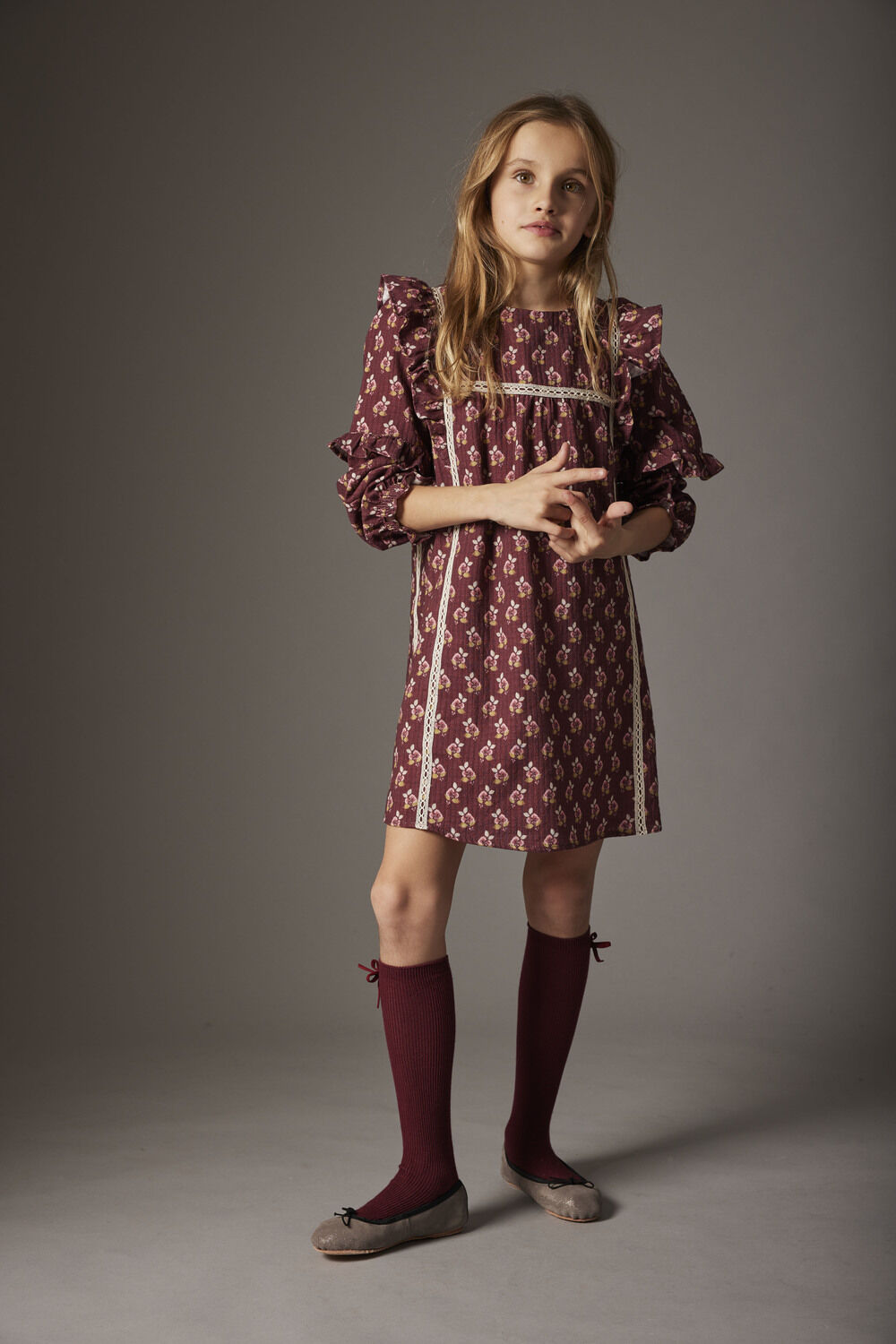 Bordeaux COZMO Maxi jurk GENOVAK160W5 - large