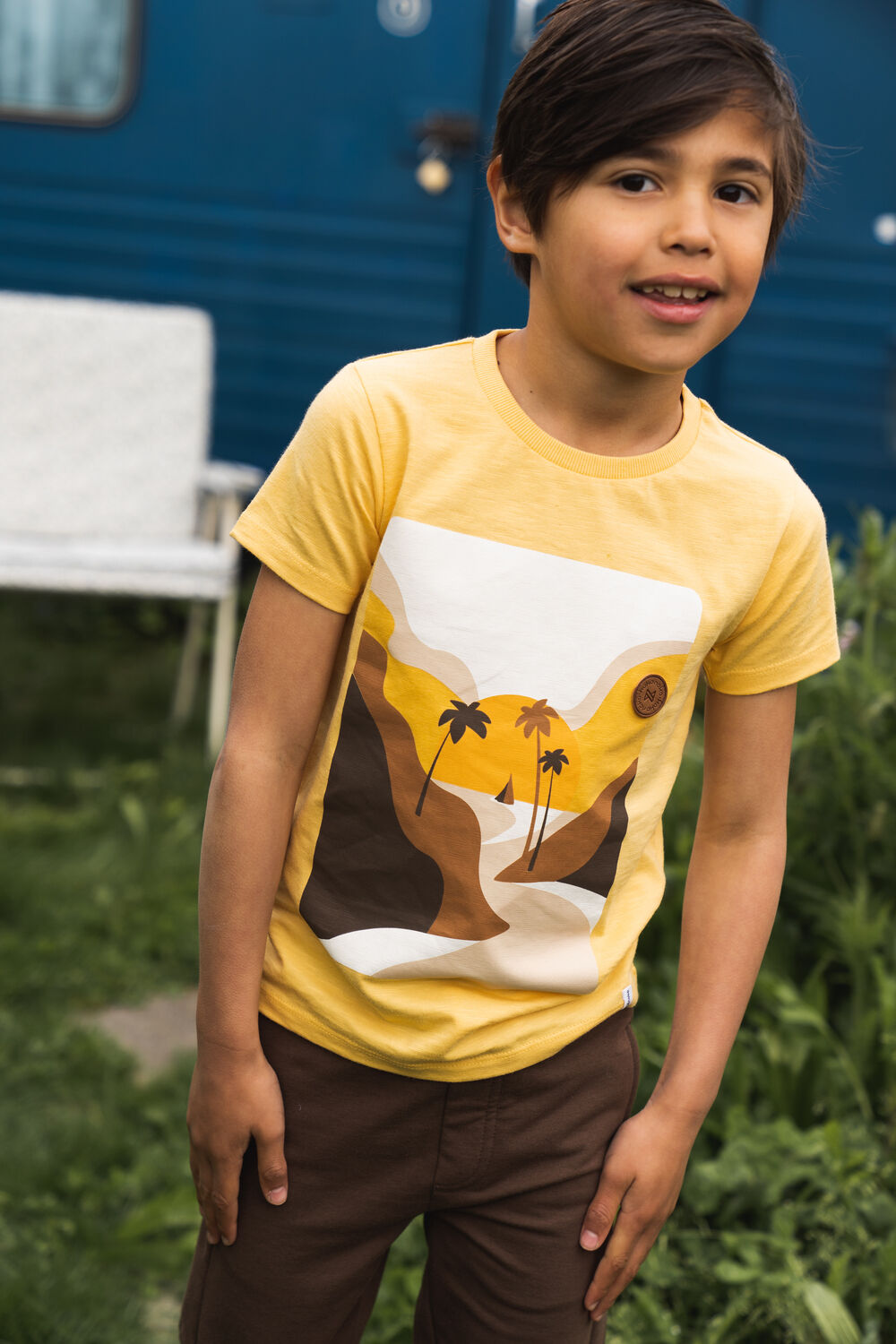 Gele KOKO NOKO T-shirt R50862 - large