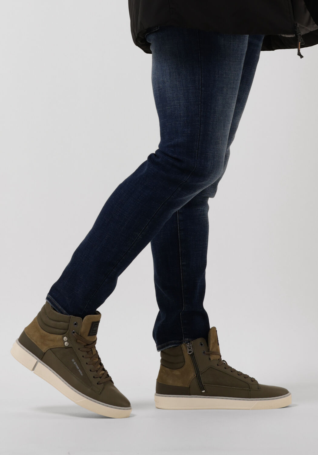 Groene G-STAR RAW Hoge sneaker RAVOND MID BSC DNM M | Omoda