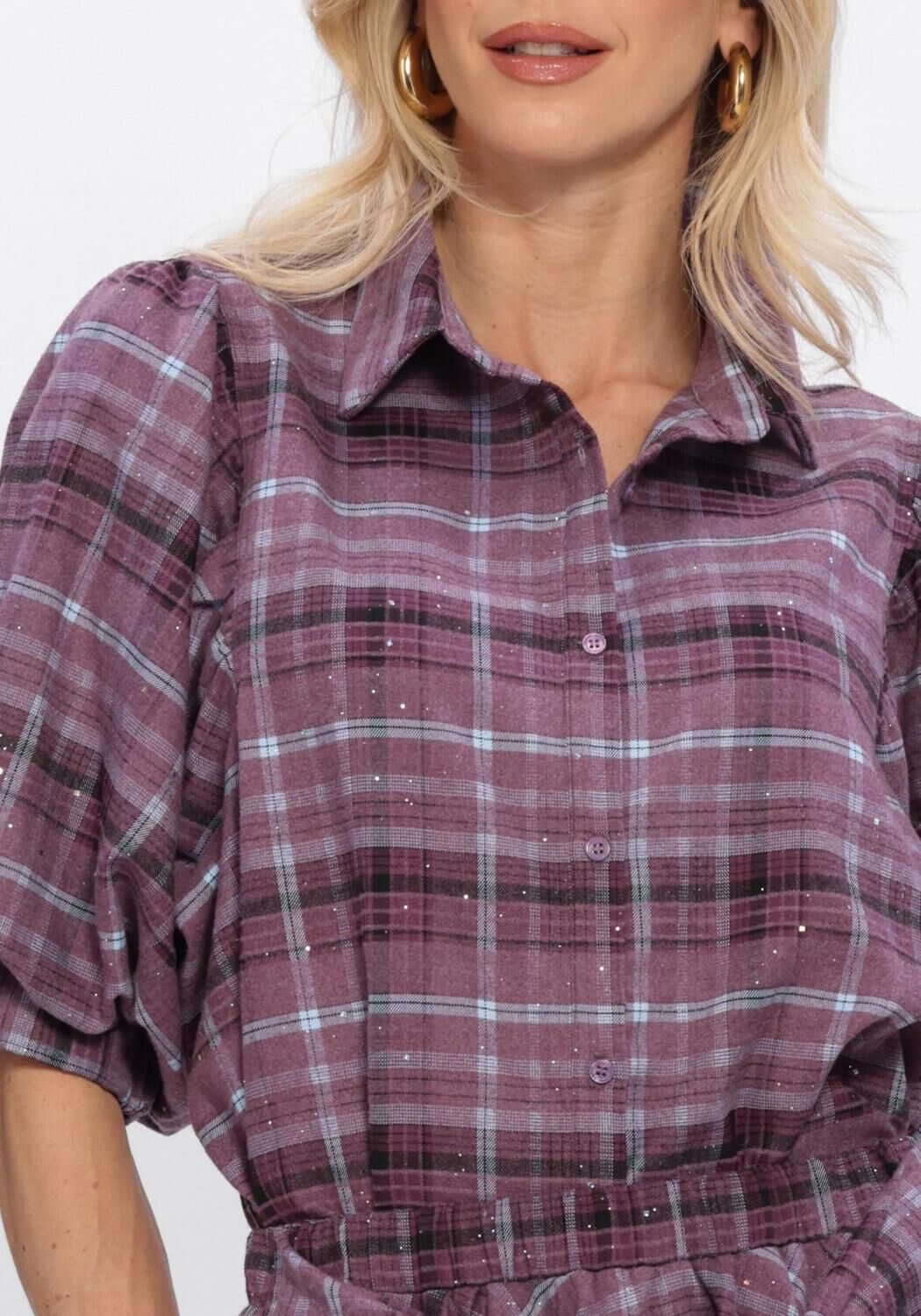 Paarse STUDIO AMAYA Blouses VALE BLOUSE - large