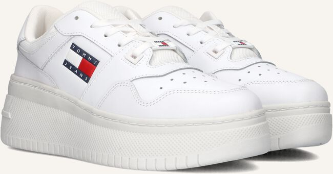 Witte TOMMY JEANS Lage sneakers TJW RETRO BASKET FLATFORM Witte TOMMY JEANS Lage sneakers TJW RETRO BASKET FLATFORM - large