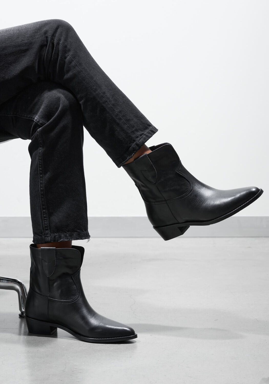 Zwarte LINA LOCCHI Enkellaarsjes 39445 - medium