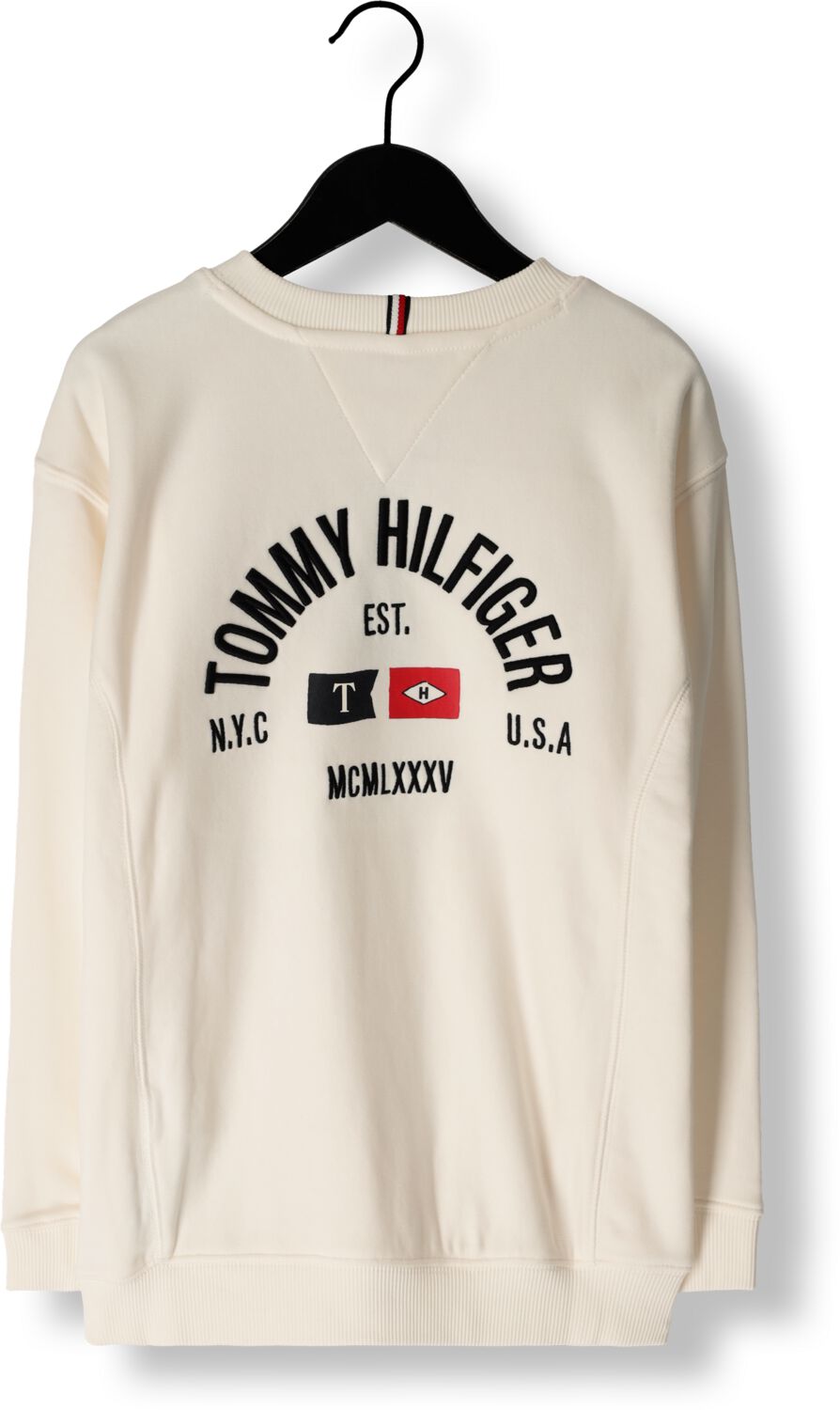 TOMMY HILFIGER Jongens Truien & Vesten Flags Embroidered Sweatshirt Wit