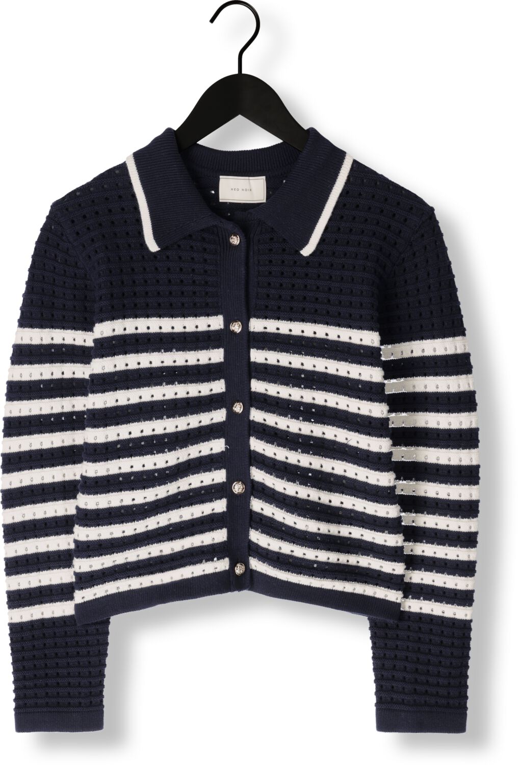 NEO NOIR Dames Truien & Vesten Effie Knit Cardigan Zwart