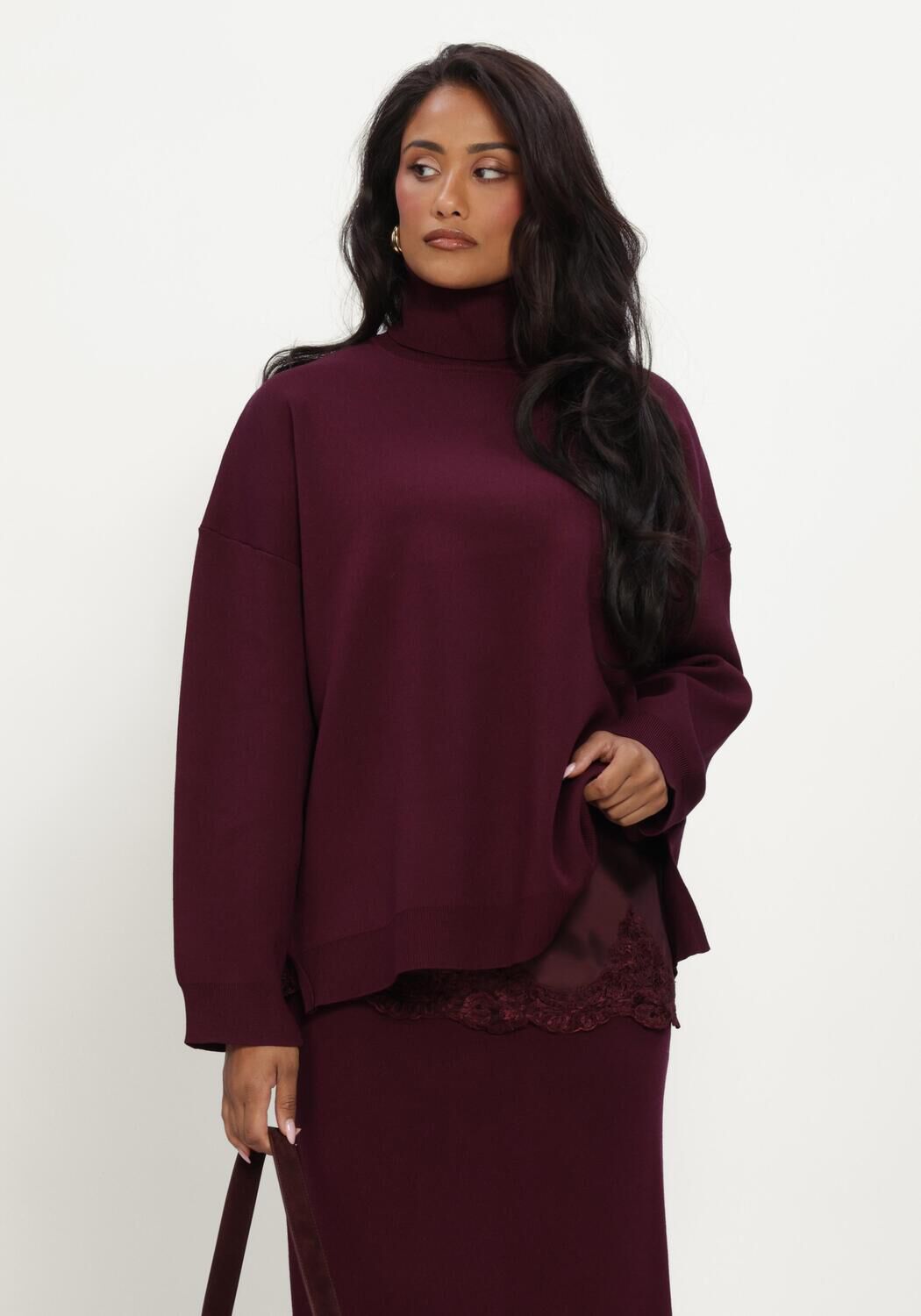 Bordeaux OMODA ATELIER Trui OM-DANA X QUINTY - large