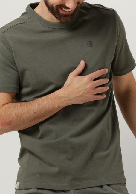 Groene CAST IRON T-shirt SHORT SLEEVE R-NECK HEAVY CO JERSEY REGULAR FIT - large