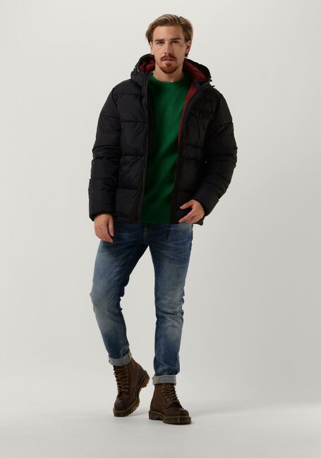 Groene SCOTCH & SODA Trui RIB-KNIT WOOL-BLEND CREWNECK PULLOVER - large