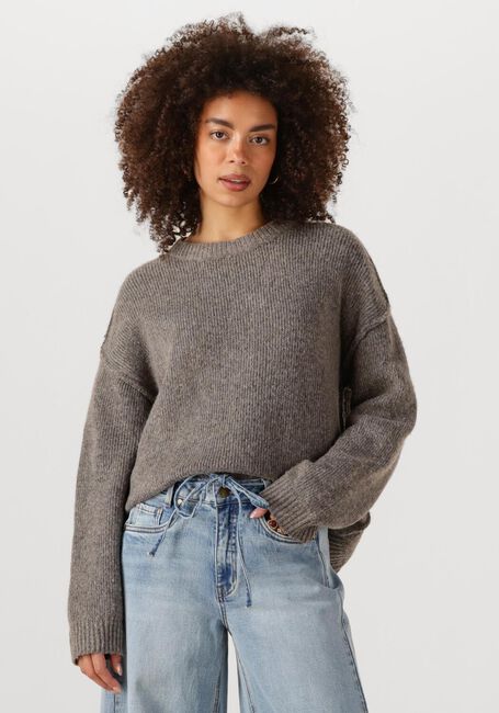 Grijze MY ESSENTIAL WARDROBE Sweater PALOMAMW KNIT PULLOVER - large