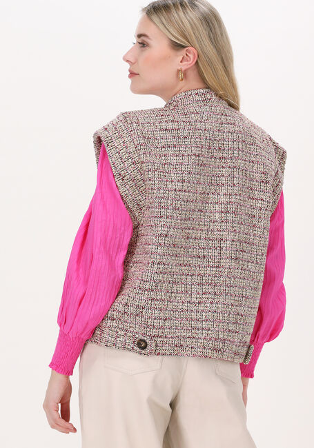Roze CO'COUTURE Gilet GAIAMAIA BOUCLE VEST - large