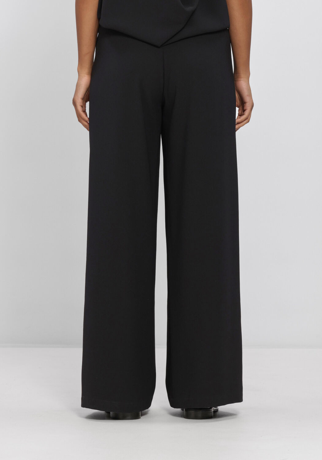Zwarte ELEH Wijde broek EFW260271 - large