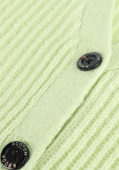 Groene SCOTCH & SODA Vest V NECK BOXY FIT KNITTED CARDIG - large