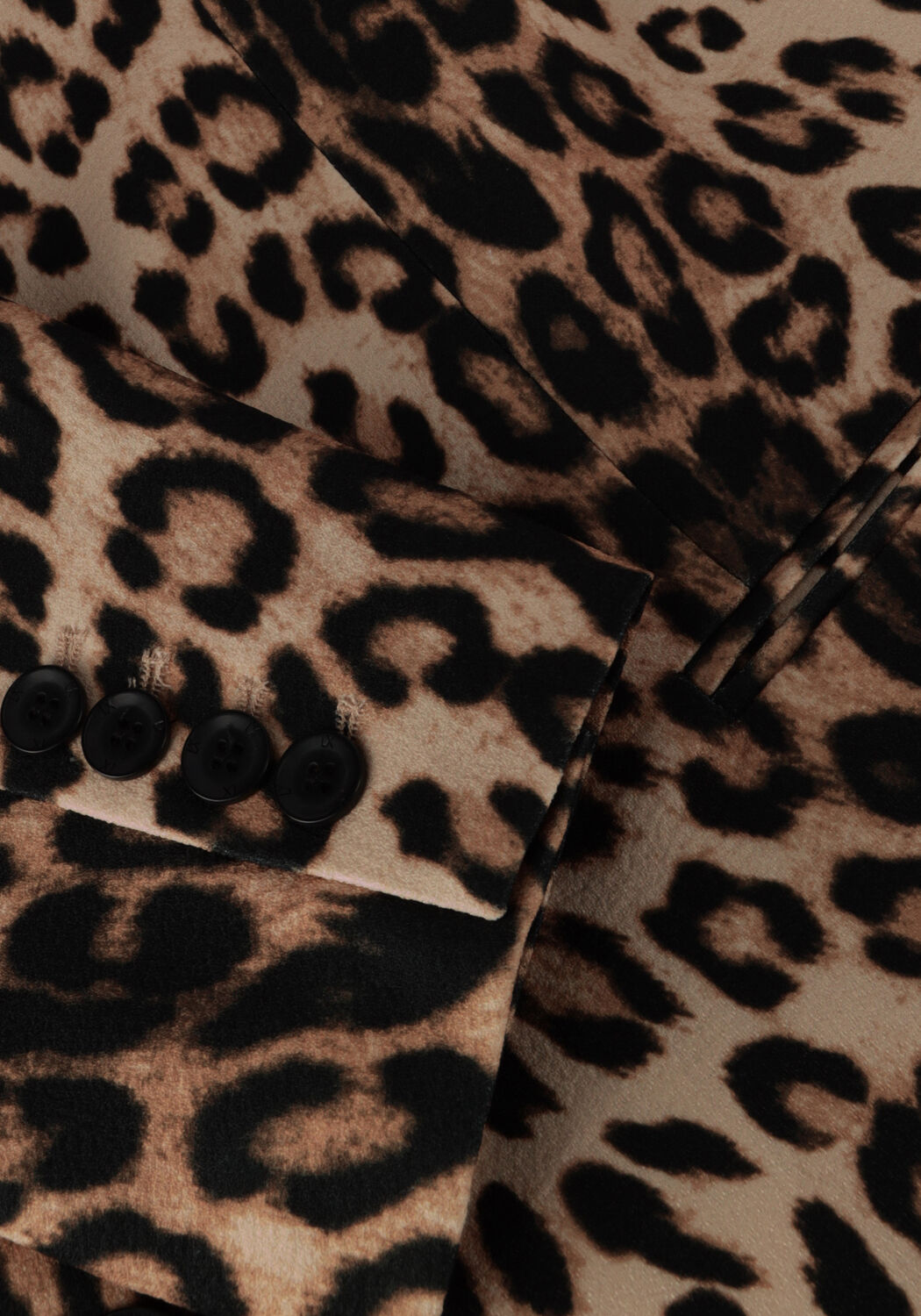 Bruine ALIX THE LABEL Blazer LADIES WOVEN LEOPARD BLAZER - large