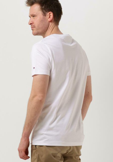 Witte TOMMY HILFIGER T-shirt HILFIGER NEW YORK TEE - large