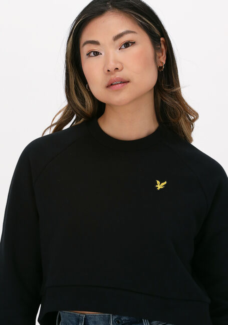 Zwarte LYLE & SCOTT Sweater CROPPED SWEATSHIRT - large