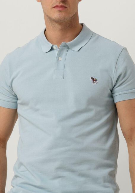 Lichtblauwe PS PAUL SMITH Polo MENS SLIM FIT SS POLO SHIRT ZEBRA - large
