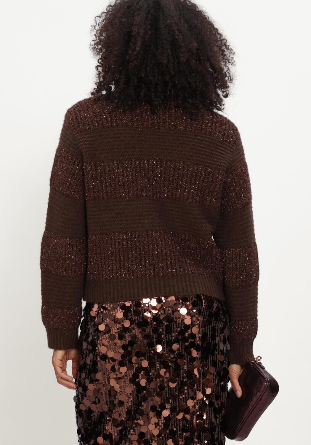 Bruine POM AMSTERDAM Trui KATE CHOCOLATE BROWN - large