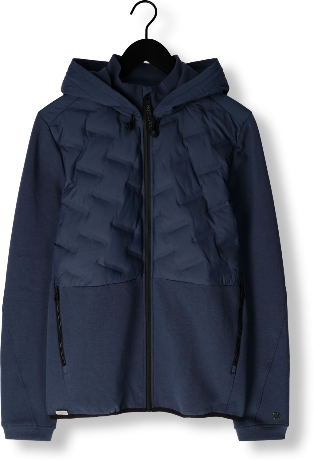 CAST IRON Heren Jassen Zip Jacket Interlock Nylon Blauw