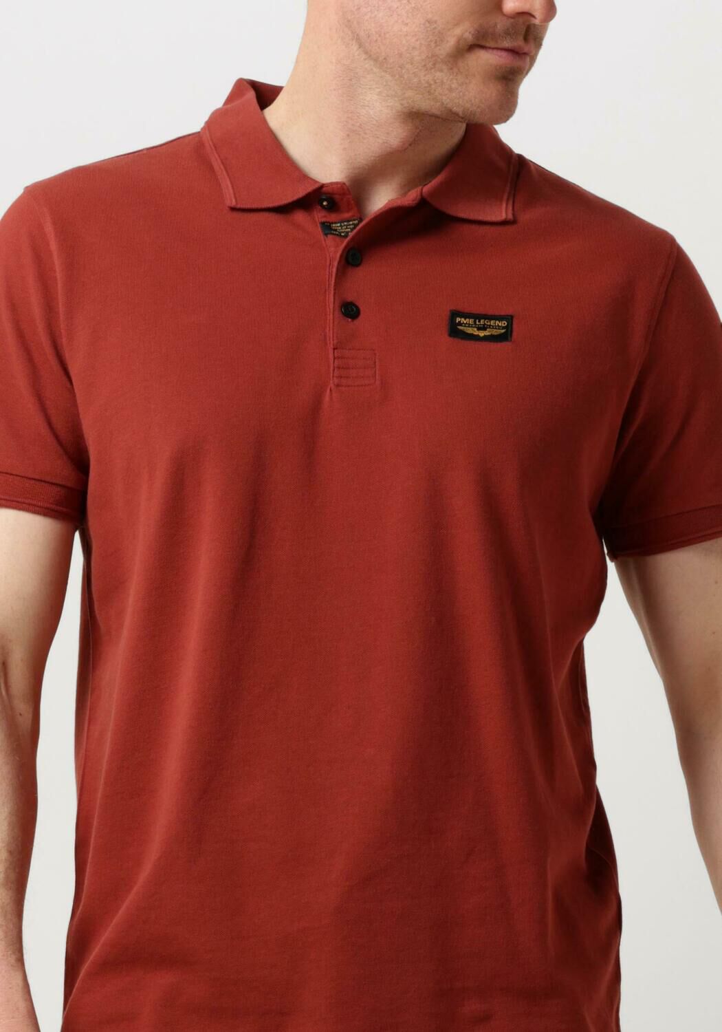 PME LEGEND Heren Polo's & T-shirts Short Sleeve Polo Trackway Rood