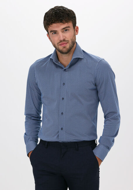 Blauwe PORTO MILANO Casual overhemd FARO - large