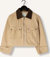 Camel NEO NOIR Leren jas RIVERA CANVAS BOXY JACKET Camel NEO NOIR Leren jas RIVERA CANVAS BOXY JACKET - medium