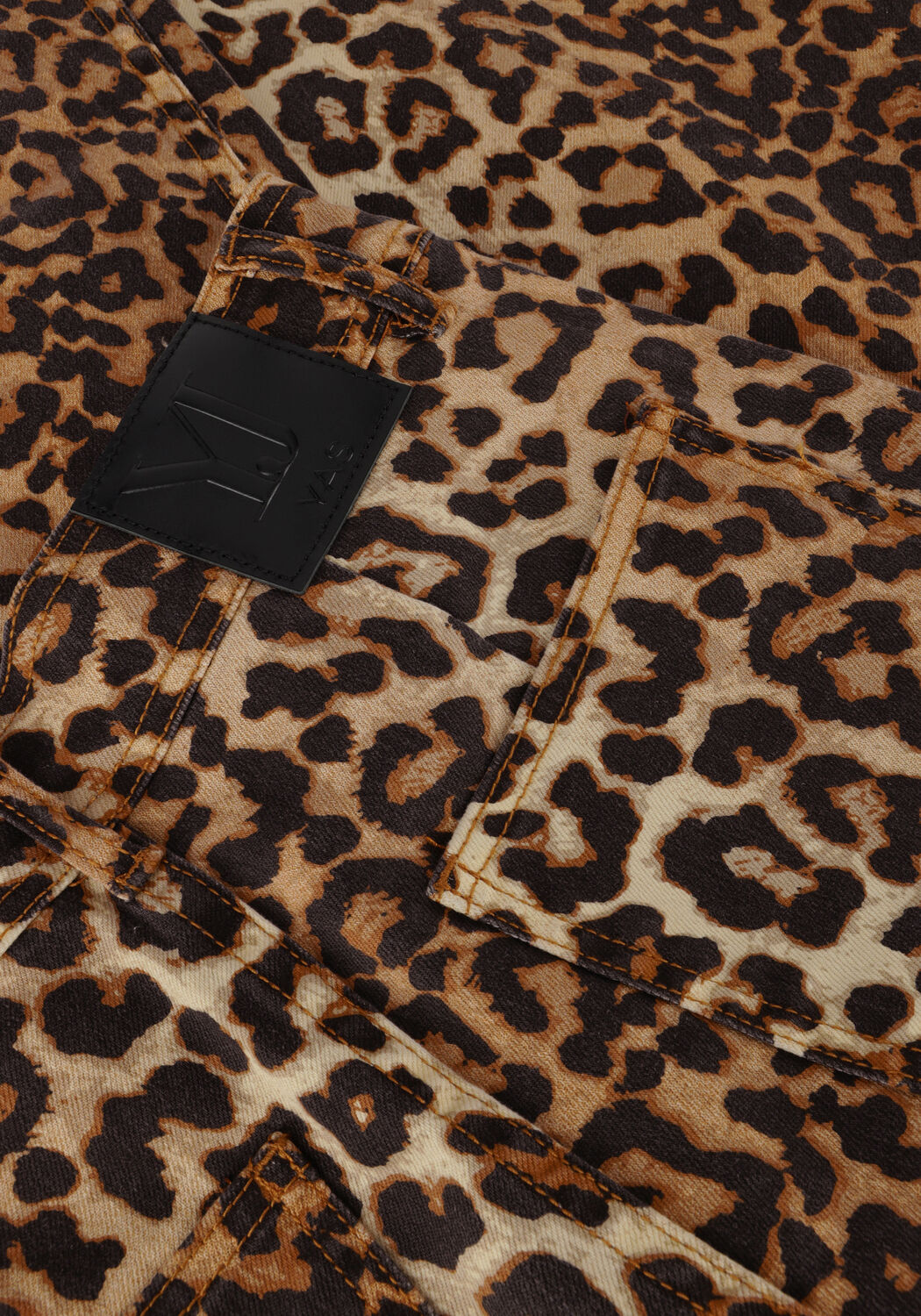 Bruine Y.A.S. Wide jeans YASLEONORA HW DENIM JEANS - large