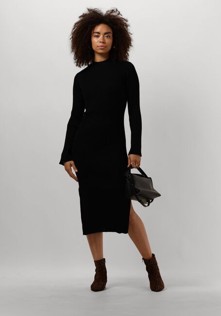 Zwarte MSCH COPENHAGEN Midi jurk MSCHJENETTA HASLE DRESS - large