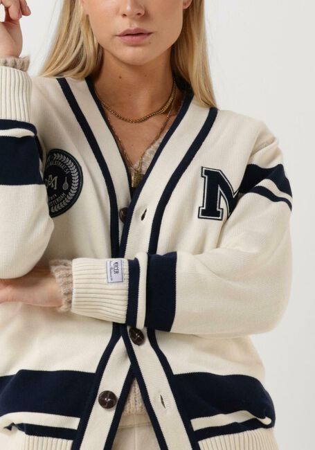 Ecru MERCER AMSTERDAM Vest THE MERCER MONOGRAM CARDIGAN - large