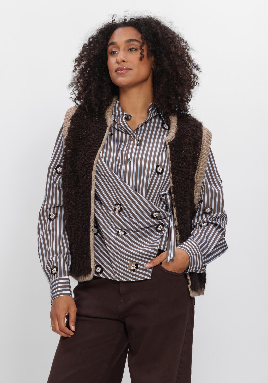 Bruine NUKUS Gilet LANA GILET - large