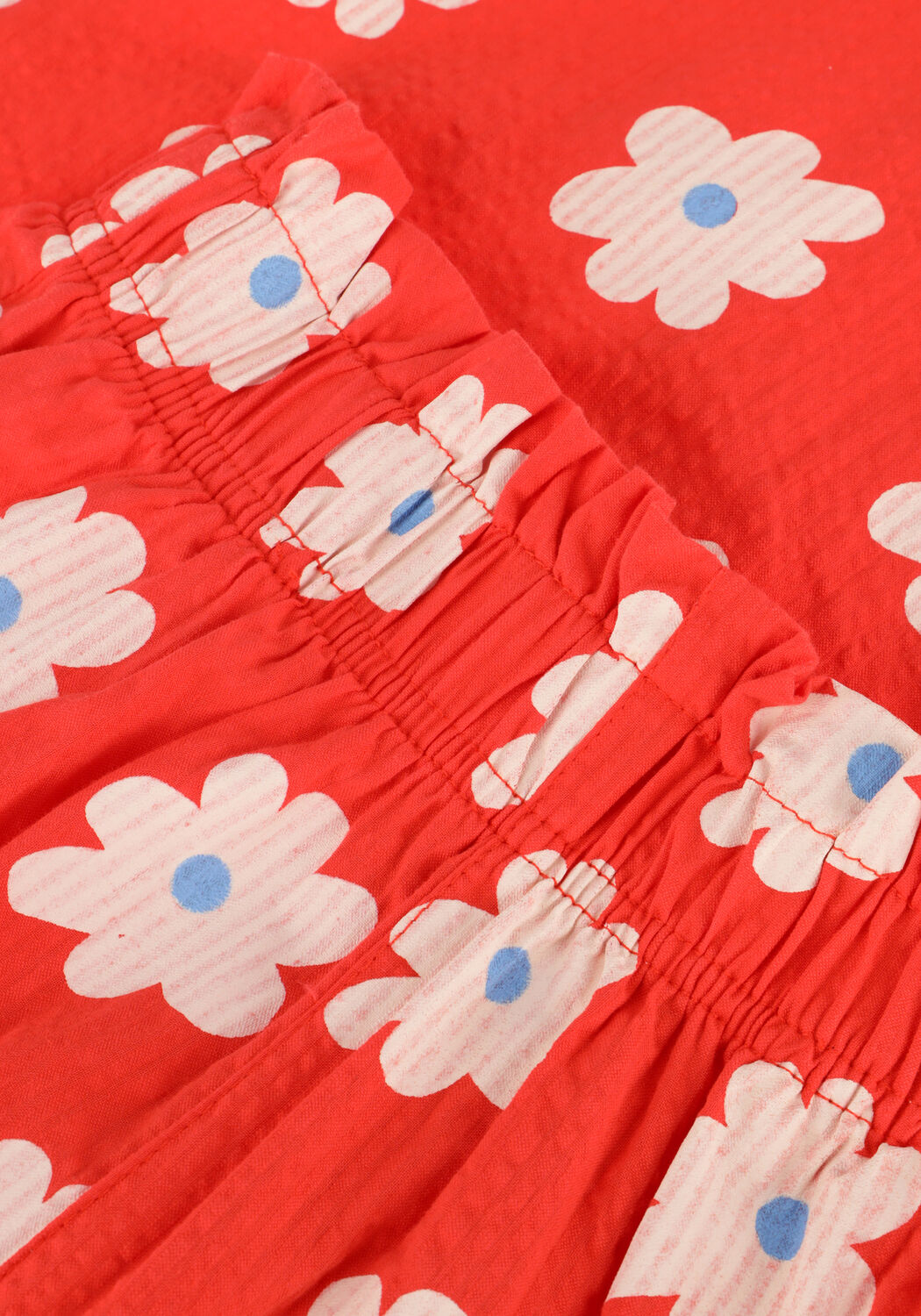 Rode Jelly Mallow Wijde broek FLORAL WIDE PANTS - large