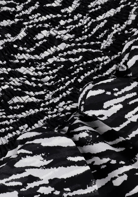 Zwarte COLOURFUL REBEL Minirok MIGGY ZEBRA RUFFLE SKORT - large